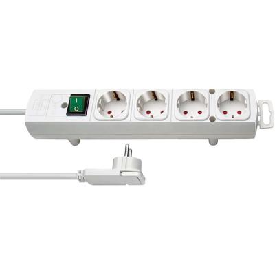 Brennenstuhl comfort line plus stekkerdoos 4-voudig stekkerdoos (wit, 2 meter)