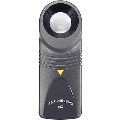 TOOLCRAFT 1303080 Vergrootglas Met LED-verlichting Vergrotingsfactor: 15 x Lensgrootte: (Ø) 20 mm