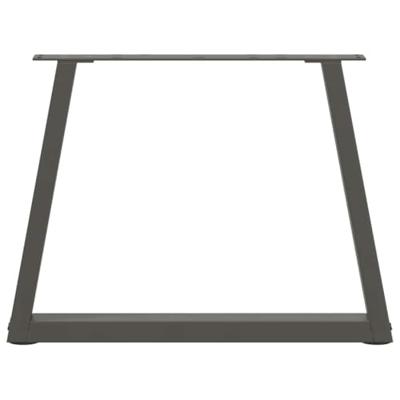 Eettafelpoten 2 st V-vormig 70x(42-43,3) cm staal antraciet Eettafelpoten 2 st V-vormig 70x(42-43,3) cm staal antraciet