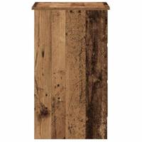 Bureau 90x45x76 cm bewerkt hout oud houtkleurig - thumbnail