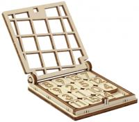 Mr. PlayWood reisspel Fifteen 7,3 x 7 cm naturel hout 21 delig - thumbnail