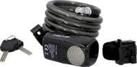 FISCHER FAHRRAD Spiraalkabelslot Antraciet Met alarm Sleutelslot - thumbnail