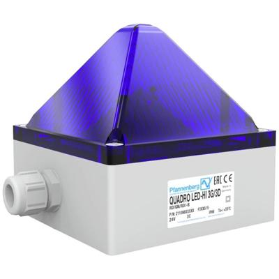 Pfannenberg Flitslamp QUADRO LED-HI 3G/3D 21108637009 Blauw Blauw 24 V/DC