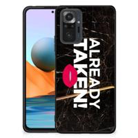 Xiaomi Redmi Note 10 Pro | Telefoon Hoesje | met tekst Already Taken Black - thumbnail