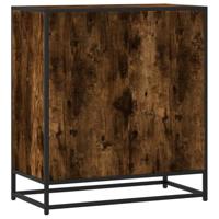 Dressoir 68x35x76 cm bewerkt hout gerookt eikenkleurig - thumbnail