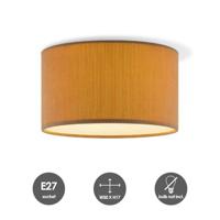 Corduroy Plafondlamp - Cilinder - Karamel - Scandinavische stijl - ø30 x 17 cm - E27 Fitting - Geschikt voor Woonkamers en slaapkamers - thumbnail