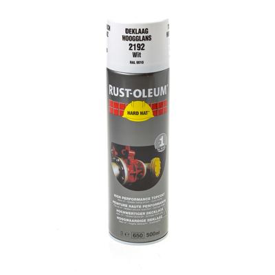 Rust-Oleum deklaag - Hard Hat - wit - 0.5l - spuitbus
