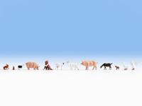 NOCH 15711 H0 Op de boerderij figuren Geverfd, Staand - thumbnail