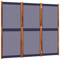 Kamerscherm met 3 panelen 210x180 cm donkerblauw - thumbnail