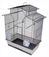 Interzoo vogelkooi Iza 2 zwart/beige Interzoo Gebr. de Boon - Gebr de boon - thumbnail