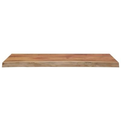 Tafelblad rechthoekig natuurlijke rand 100x40x2,5 cm acaciahout