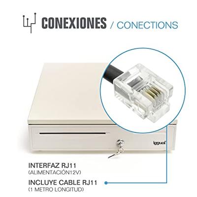 Kassa lade iggual IGG317440 Wit Kassa lade iggual IGG317440 Wit