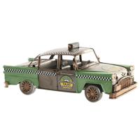 Decoratieve figuren Home ESPRIT Groen Zilverkleurig Auto Vintage 32 x 14 x 13 cm - thumbnail