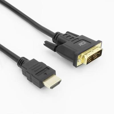 ACT AK3737 HDMI-A (male) | DVI-D (male) Adapterkabel | 4K @ 60Hz | Zwart | 5 meter
