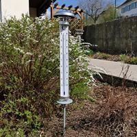 Buitenthermometer Solino met zonne-verlichting 109 cm - thumbnail