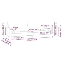 Slaapbank 2-zits met 2 kussens fluweel donkergroen - thumbnail