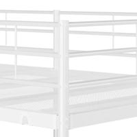 Stapelbed zonder matras 100x200 cm staal wit - thumbnail