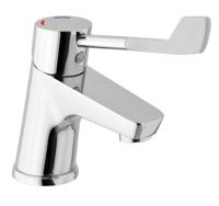 Wastafelmengkraan Sapho Lea 1-hendel Extra Lang Recht 15.4 cm Chroom - thumbnail