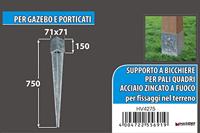 Connex Paalhouder/Punt 71X71X150X750 Vvz - HV4275 - thumbnail