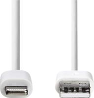 Nedis CCGW39300WT20 USB-kabel 2 m USB 2.0 USB A Wit - thumbnail