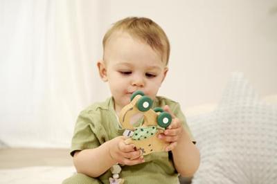 Eichhorn baby hipp houten duwfiguur ezel