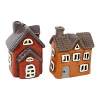 Theelicht huis Bill 10x9,5x14cm - thumbnail