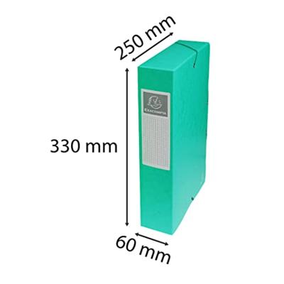Exacompta elastobox Exabox groen, rug van 6 cm