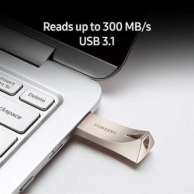 Samsung BAR Plus USB Stick 64GB USB-sticks Grijs - thumbnail