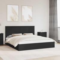 Bedframe met lade met opslag Zwart 200 x 200 cm Bewerkt hout - thumbnail
