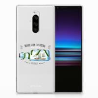 Sony Xperia 1 Telefoonhoesje met Naam Boho Bottle - thumbnail