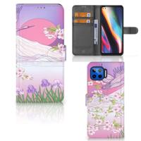 Motorola Moto G 5G Plus | Telefoonhoesje | Met pasjeshouder | Bird Flying - thumbnail