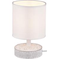 LED Tafellamp - Trion Maria - E14 Fitting - Rond - Mat Wit - Keramiek - thumbnail