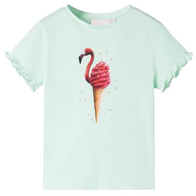 Kindershirt 140 lichtmintkleurig Kindershirt 140 lichtmintkleurig