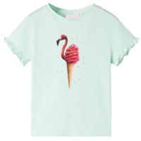 Kindershirt 140 lichtmintkleurig - thumbnail