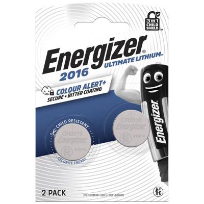 Energizer Knoopcel CR2016 3 V 2 stuk(s) 90 mAh Lithium E304205800