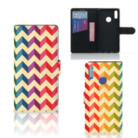 Huawei Y7 Pro | Y7 Prime (2019) Telefoon Hoesje Zigzag Multi Color - thumbnail