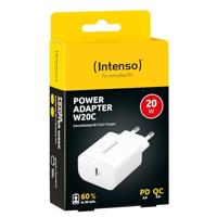 Intenso W20C USB-oplader 20 W 1x USB-C Wit Binnen USB Power Delivery (USB-PD) - thumbnail