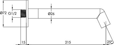 Ben Engraved baduitloop geborsteld messing Ben Engraved baduitloop geborsteld messing