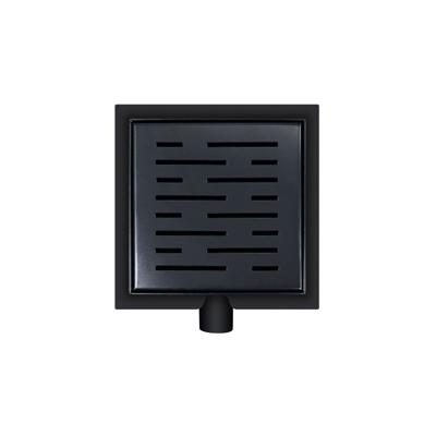 Doucheput Aquasplash Pozo met Zijuitlaat en Flens 20 cm Mat Zwart Aquasplash