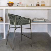 Kave Home Barkruk 'Yanet' kleur Donkergroen (zithoogte 65cm) - thumbnail