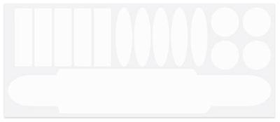 Fiets frame bescherming stickerset transparant