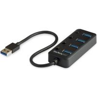 StarTech.com 4 poorts USB 3.0 hub - 4x USB-A met Aan/Uit knoppen - thumbnail