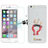 ENKAY Hat-Prince 2 in 1 creatieve karakter patroon transparant TPU beschermende Case + 0 26 mm 9 H + oppervlaktehardheid 2.5D Explosieveilig Tempered - thumbnail