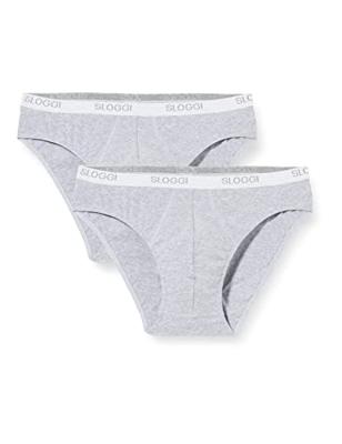 2-pack Basic Mini Heren slips - Lage heren slips - Heren onderbroek katoen - XL - Grijs - Onderbroek heren heren heren heren heren heren heren heren