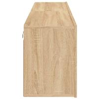 Tv-meubels 2 st wandgemonteerd 80x30x41 cm sonoma eikenkleurig - thumbnail