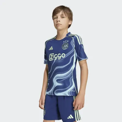 Ajax Shirt Uit Junior 2025/2026 - Maat 140 - Kleur: Donkerblauw | Soccerfanshop Ajax Shirt Uit Junior 2025/2026 - Maat 140 - Kleur: Donkerblauw | Soccerfanshop