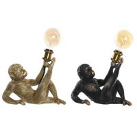 Bureaulamp DKD Home Decor 31,5 x 18 x 27 cm Gouden Metaal Koper Hars 220 V 50 W (2 Stuks) - thumbnail