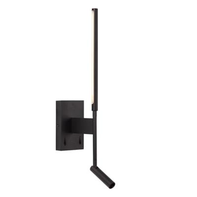 Lucide FINAN - Wandlamp - LED - 2700K - Met USB oplaadpunt - Zwart Lucide FINAN - Wandlamp - LED - 2700K - Met USB oplaadpunt - Zwart