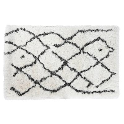 Tapijt DKD Home Decor 120 x 180 x 5 cm Polyester Wit Ruiten