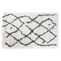 Tapijt DKD Home Decor 120 x 180 x 5 cm Polyester Wit Ruiten - thumbnail